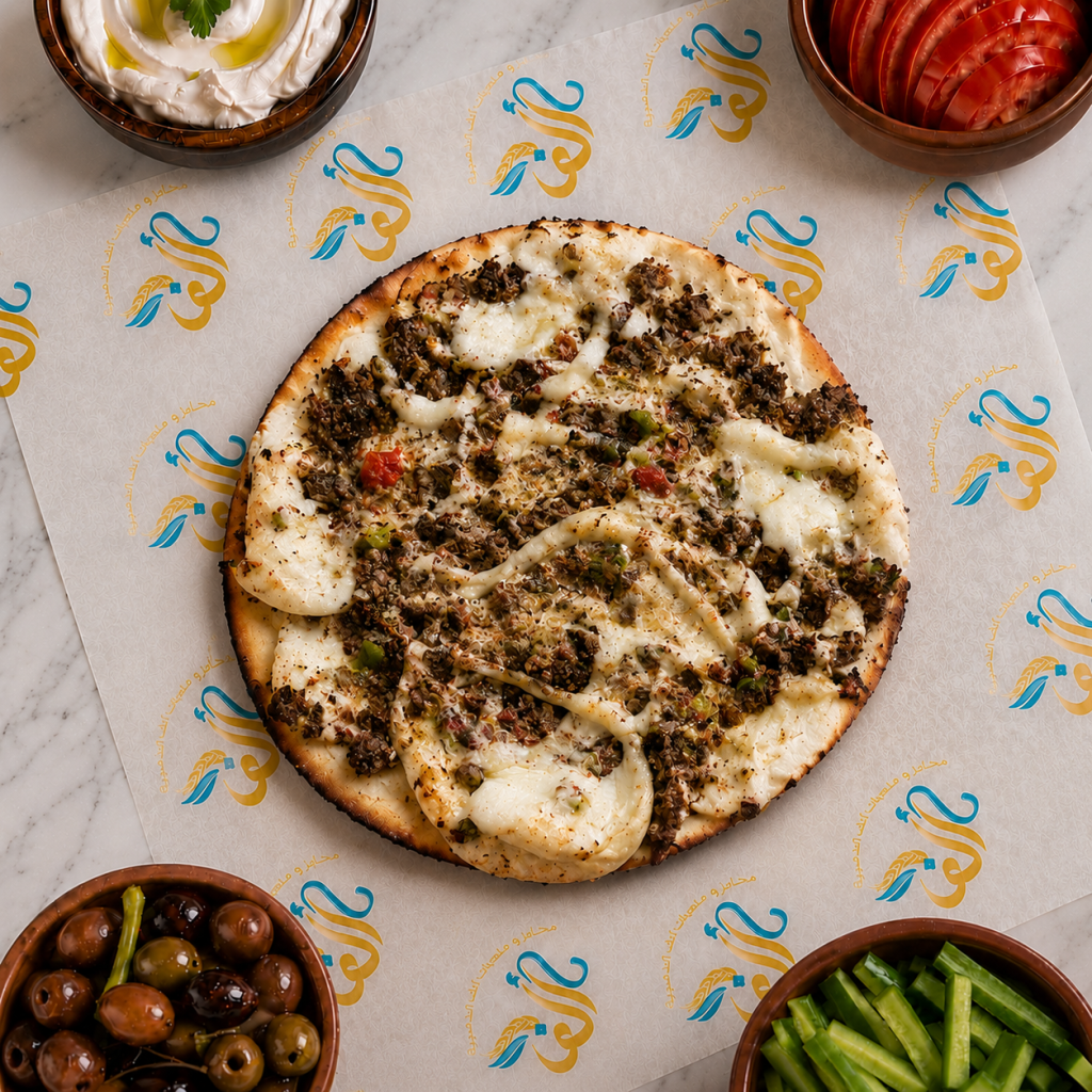 Meat with labneh