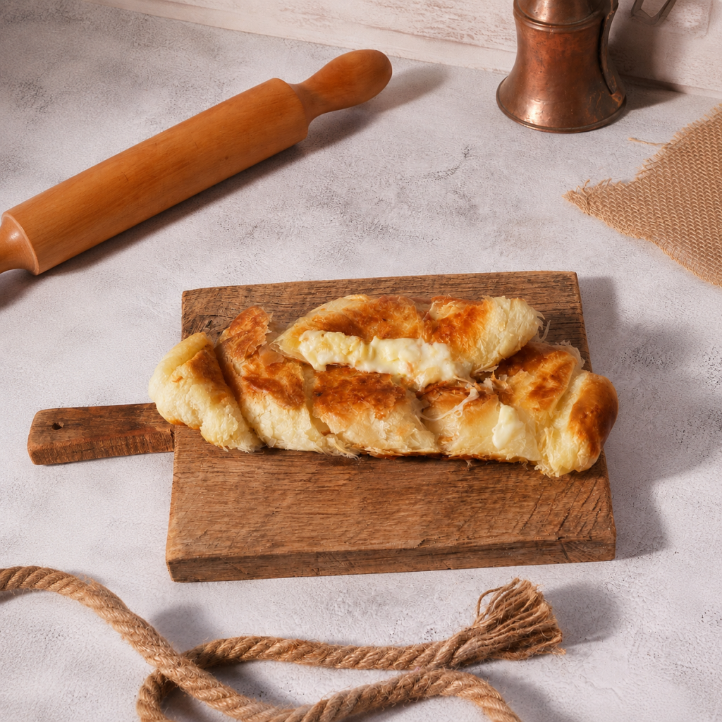 Three-Cheese Meshaltet